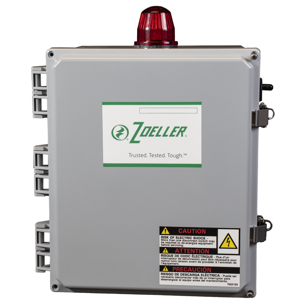 Zoeller Pivot Simplex 31324 control panel with user-friendly interface for simplified pump system management.